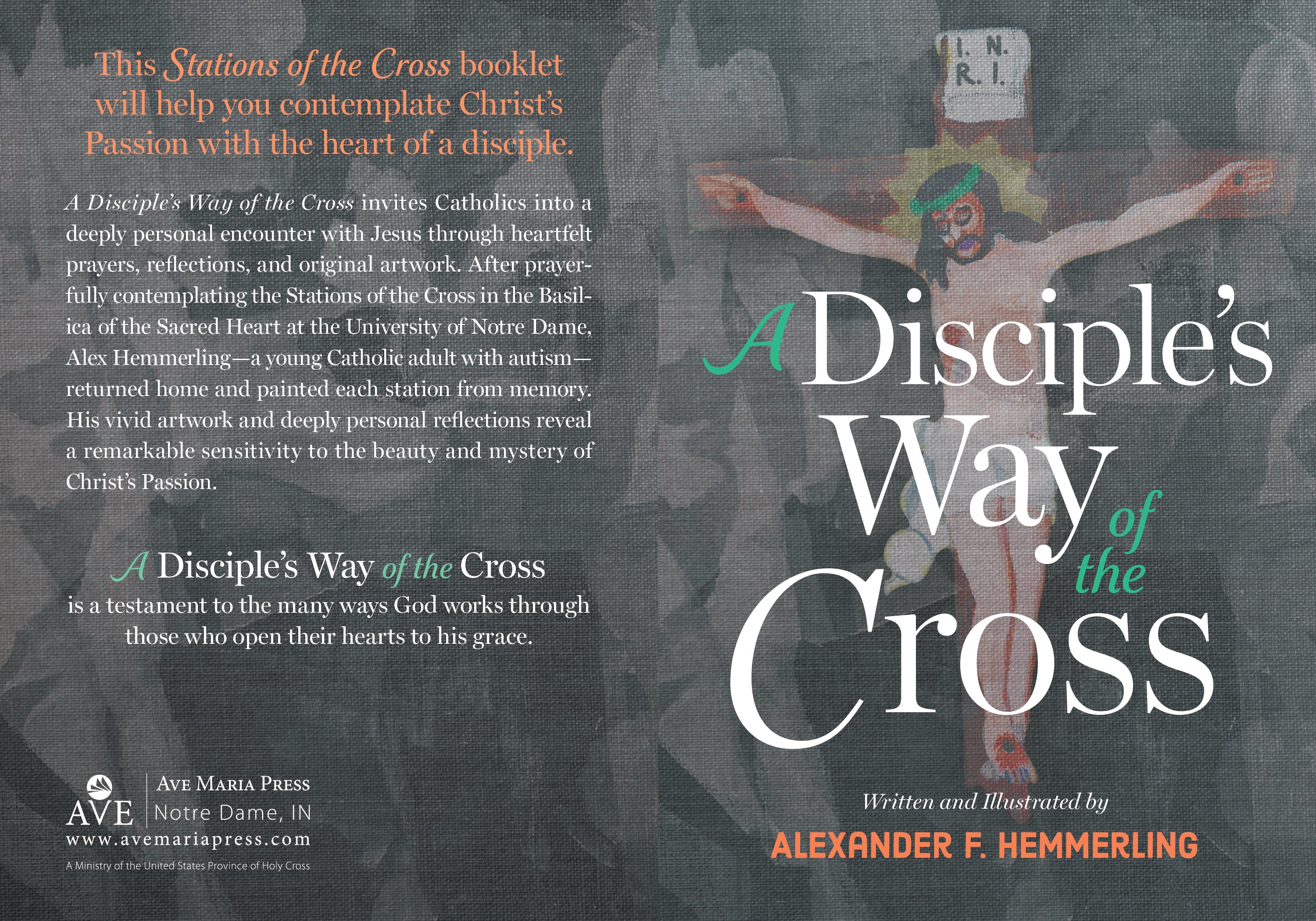 Full cover for A Disciple's Way of the Cross by Alexander F Hemmerling.