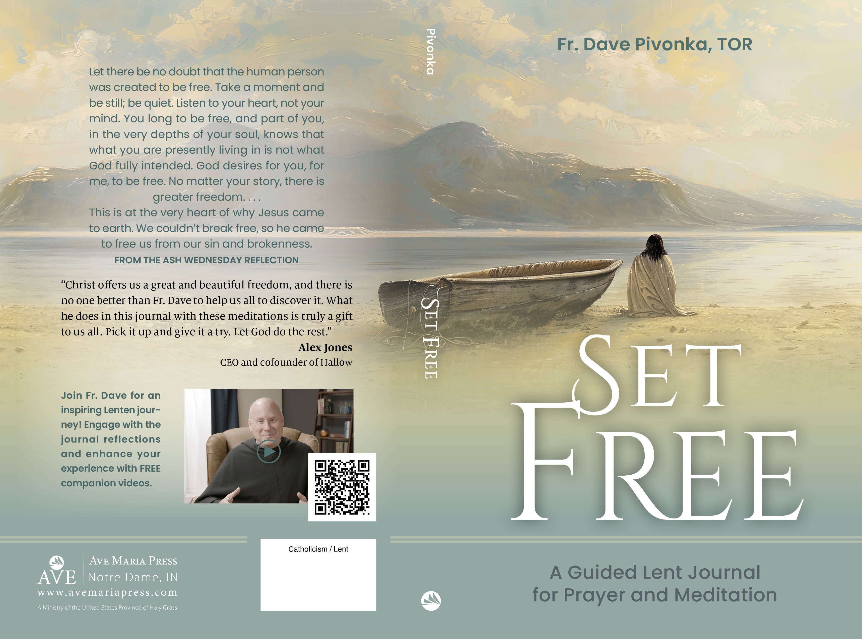Full cover for Set Free: A Guided Lent Journal for Prayer and Meditation by Father Dave Pivonka, Third Order Regular of Saint Francis of Penance